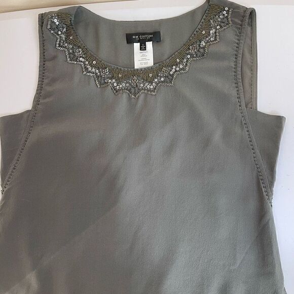 MM Couture| By miss me| 100% silk| Small| sleeveless top - Picture 12 of 14